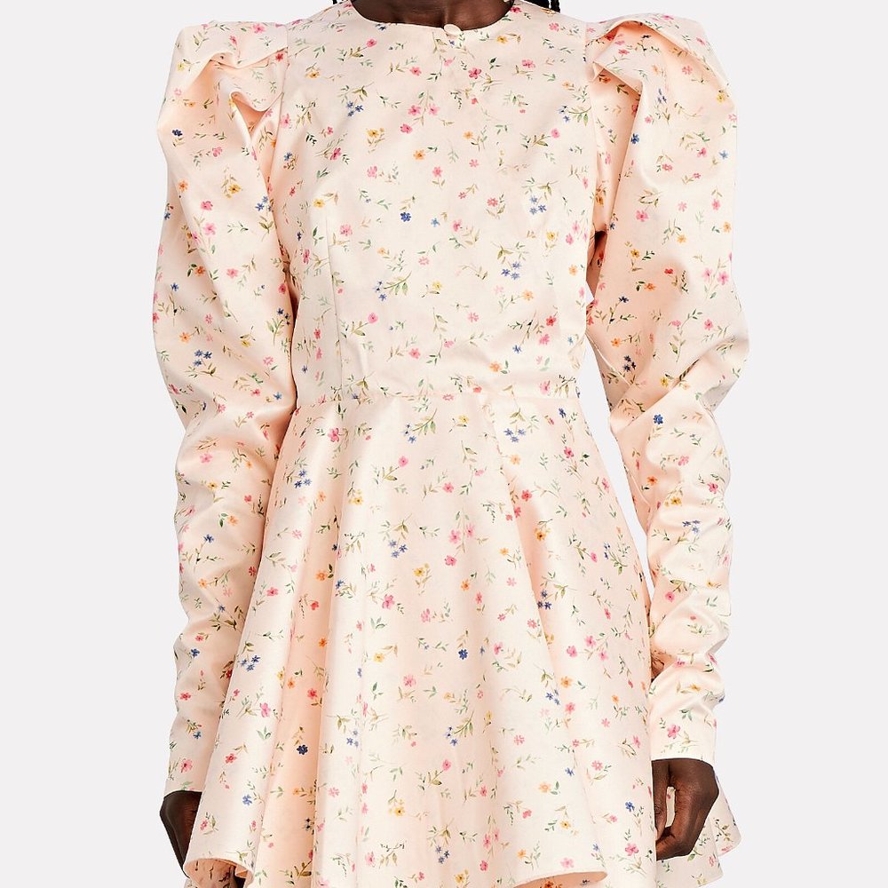 ROTATE BIRGER CHRISTENSEN Floral Print Mini Dress w/ Tags XS, US2 - Picture 5 of 8